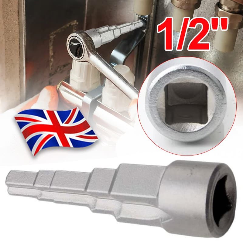 Universal Radiator Spud Wrench 12 Radiator Valve Key Spanner 5 Step Wrench