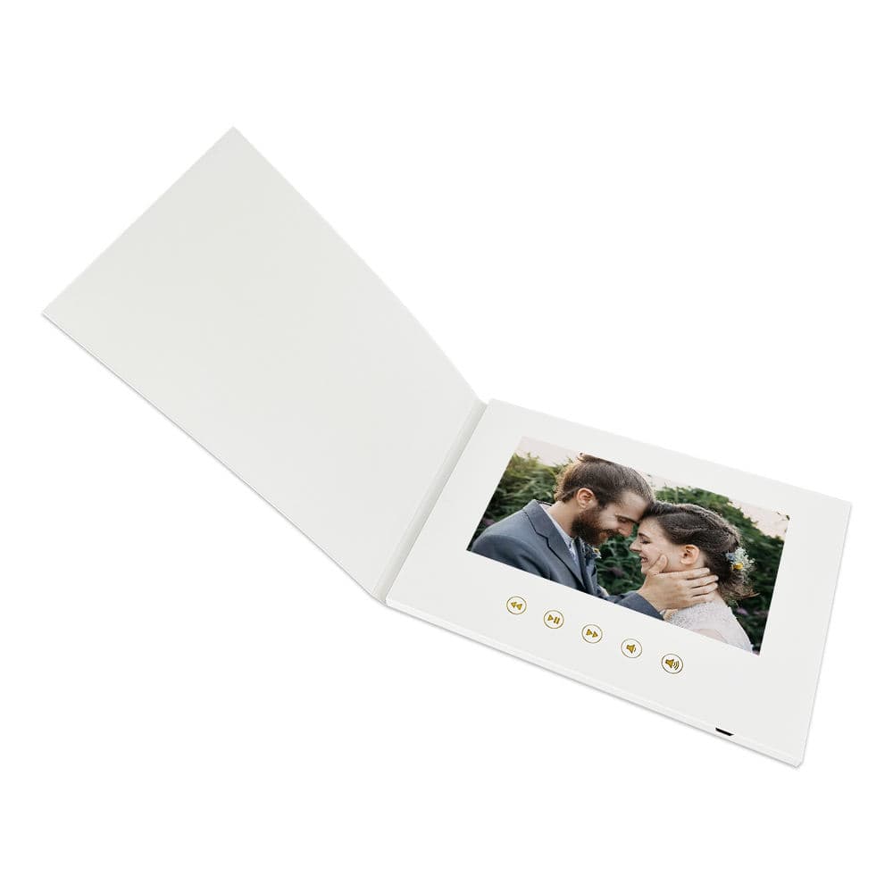Custom Printing 7 And 10 Inch IPS Lcd Screen Digital Album Invitation Video Greeting Card Wedding Video Book Video Brochure