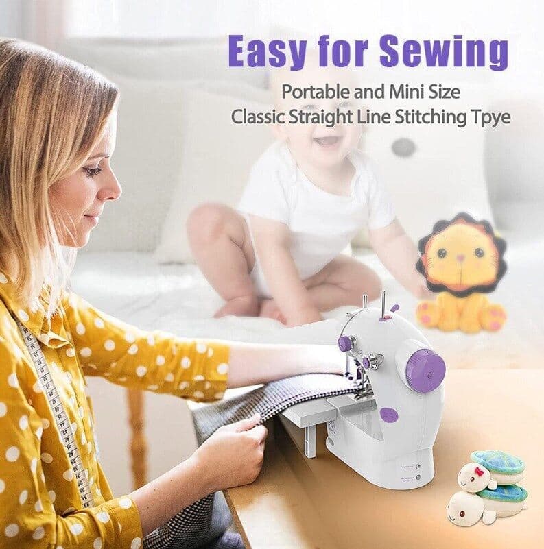 Portable Electric Sewing Machine Multifunctional Desktop Household Sewing Machine For Home Craft UK