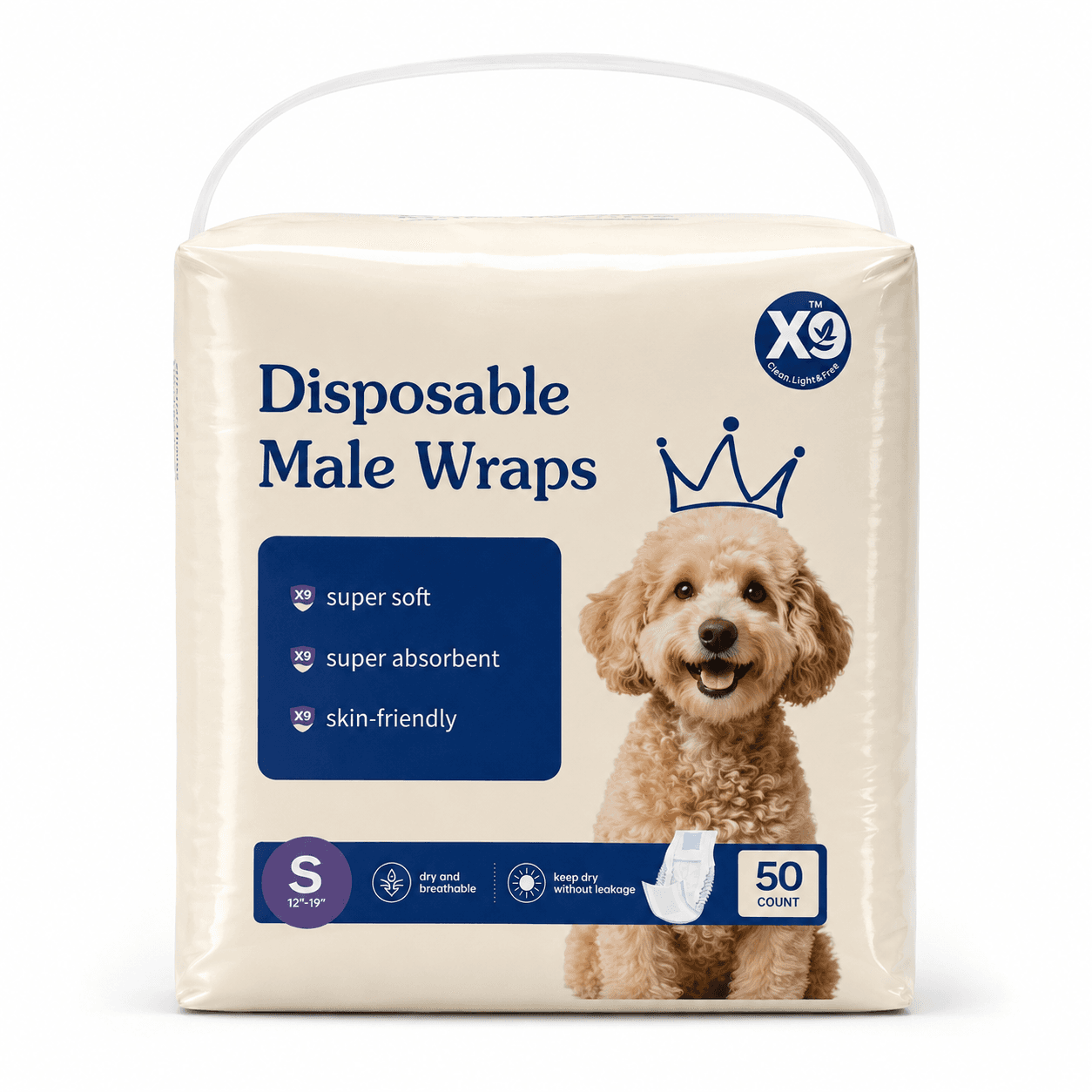 Disposable Male Dog Wraps