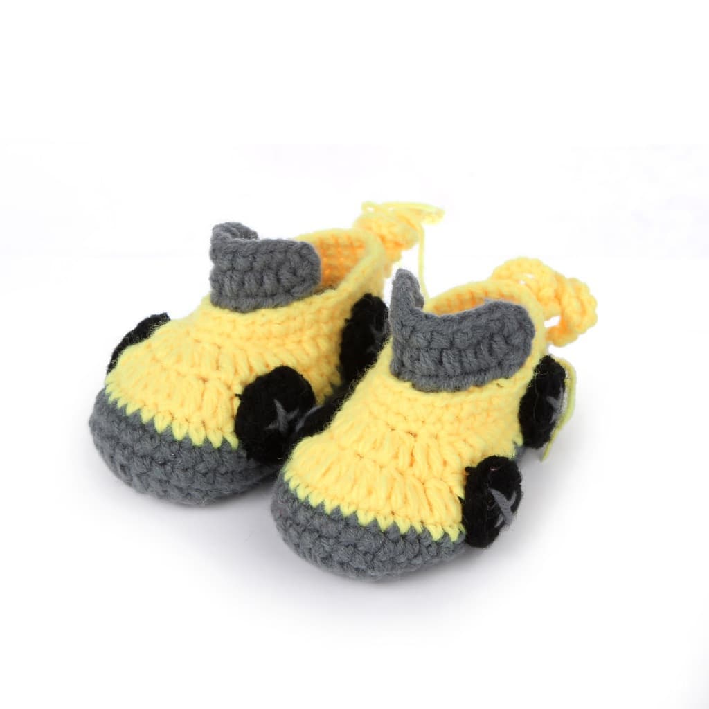 Hand Knitted Soft Sole Baby Prewalker Shoes For Infant Boys & Girls