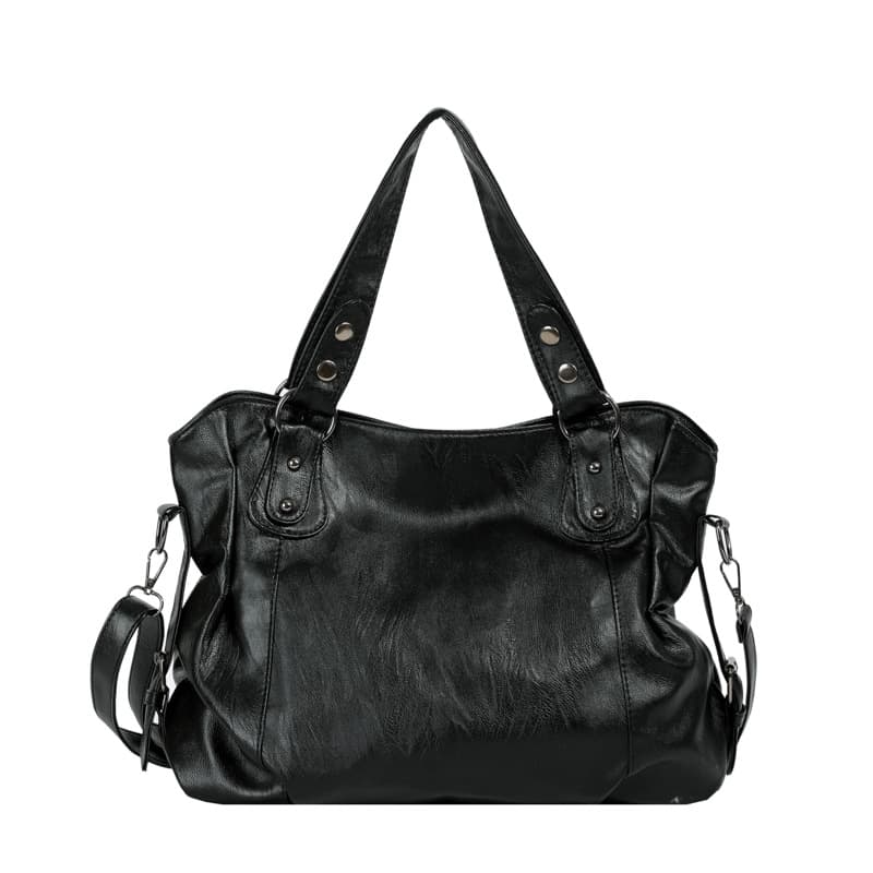 Cross-border Foreign Trade Tote Bag 2025 New Retro Handbag, Korean Version Large Capacity, Fashionable And Simple Single-shoulder Crossbody Bag