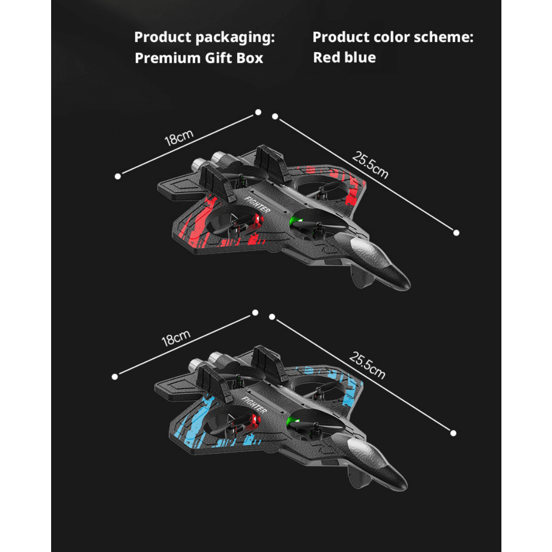 Foam Aircraft - Red,Blue- Dual Power