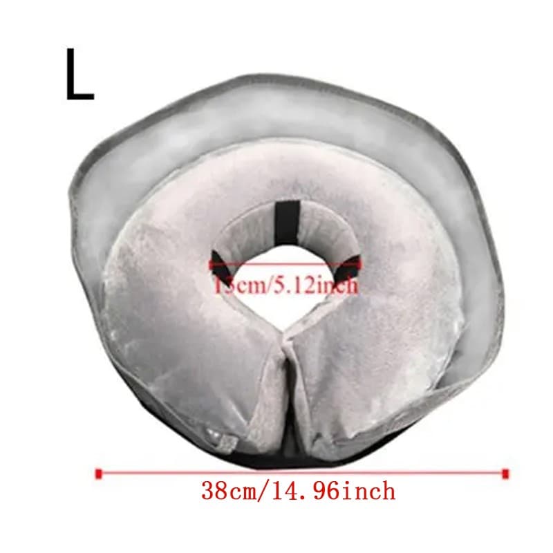 Inflatable Dog Cone Collar Soft After Surgery ALterna Tive Meff-Mluk