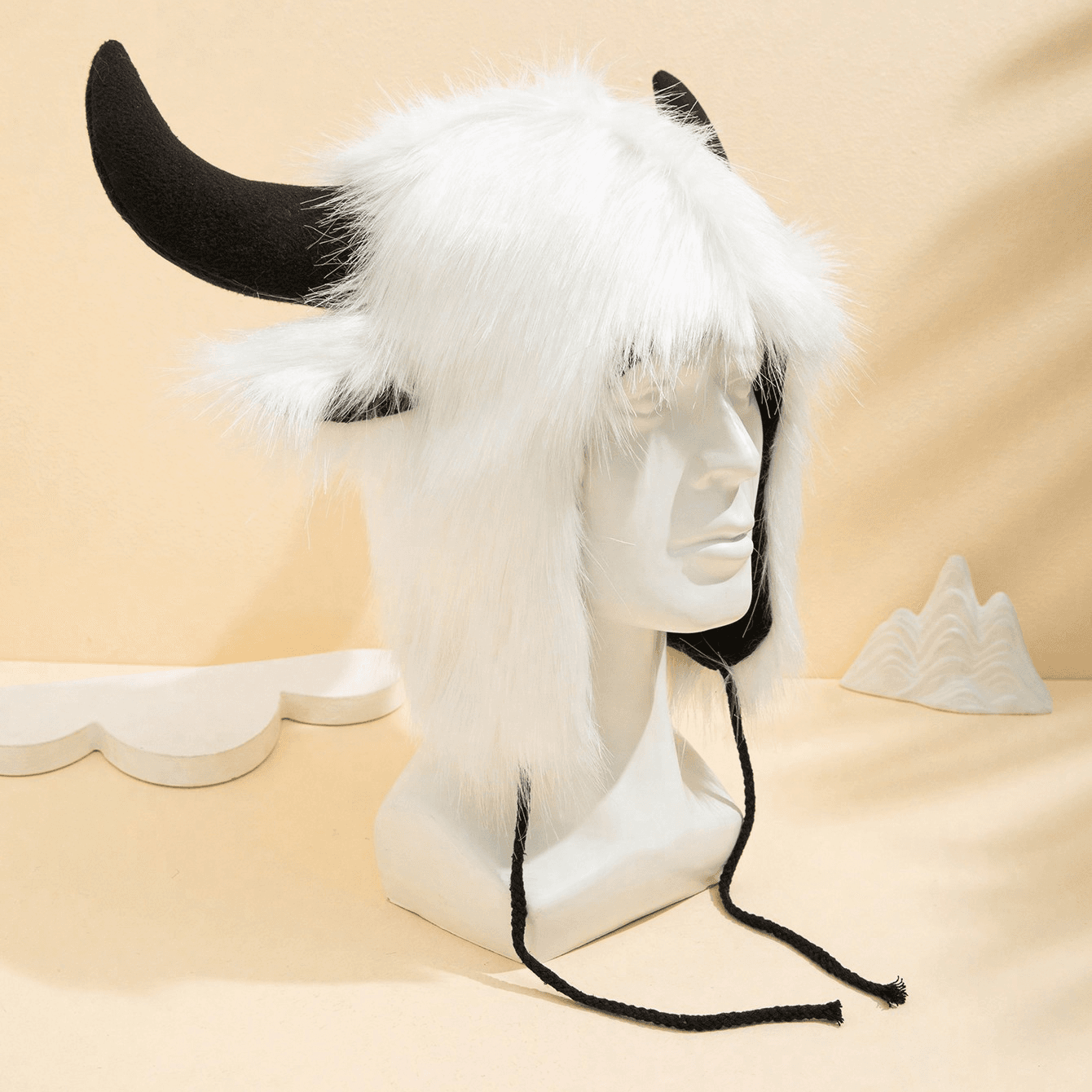 Funny Woolen Mao Yilong Winter And Autumn Warm, Windproof And Cold-proof Style Hat, Halloween Ear Protection Hat