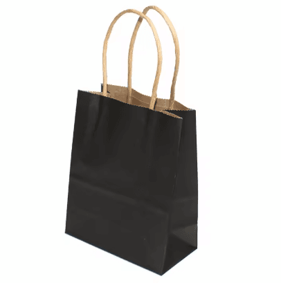 Mini Small Kraft Paper Bag With Handles Festival Gift Bag High Quality Candy Shopping Bags