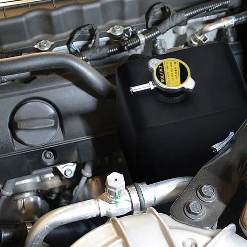 Universal 2L Aluminium Alloy Water Coolant Header Overflow Expansion Tank Can Random Color