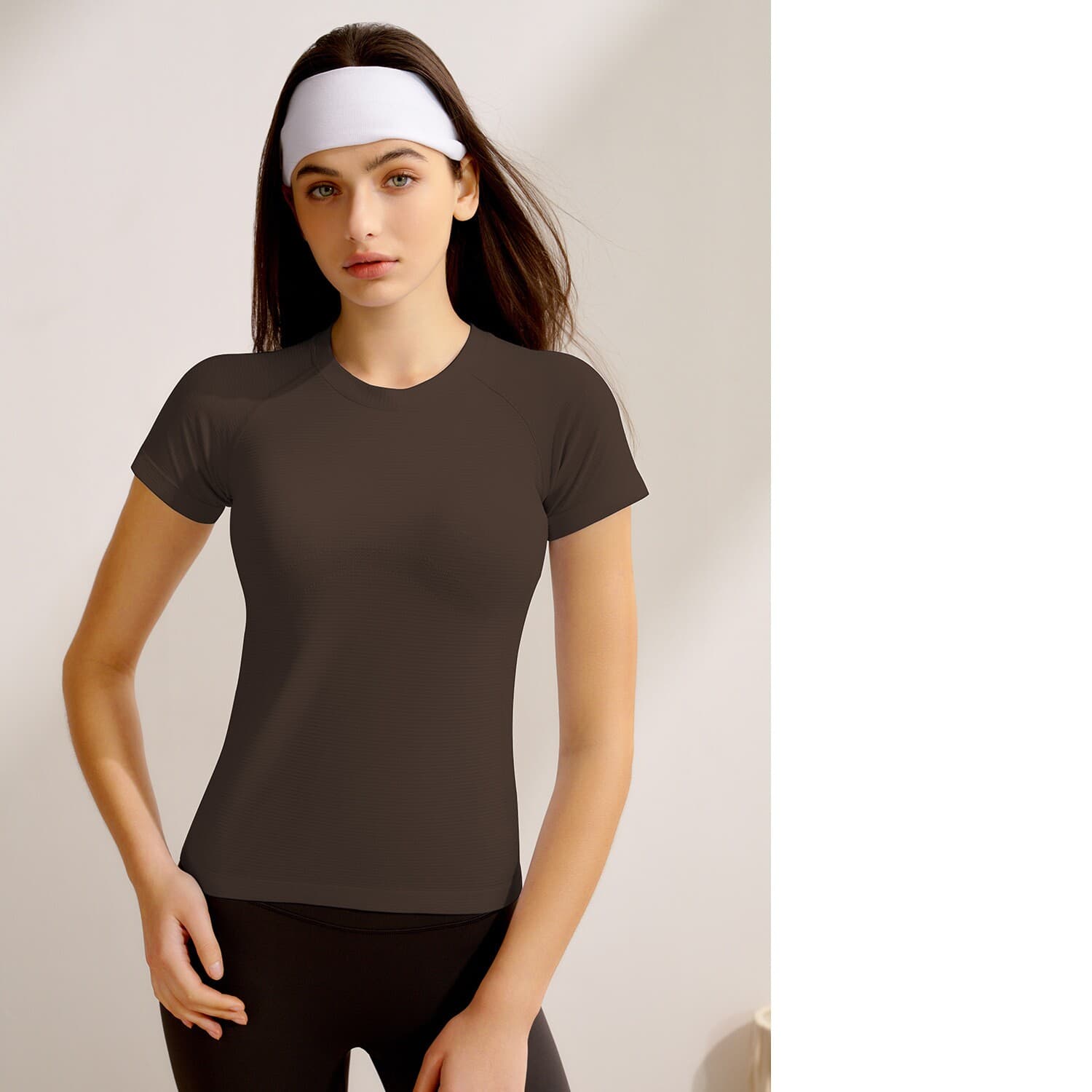 New Women's Short-Sleeve Yoga Top, Professional Pilates Training, Quick-Dry Running & Fitness Yoga Apparel
