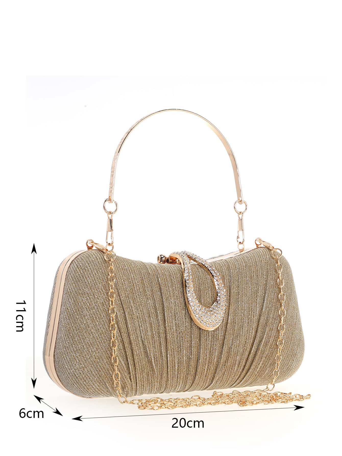 Women's Sparkling Evening Clutch Exquisite Premium Light Luxury Party Bag, Chic Banquet Purse & Handheld Purse For Formal Occasions