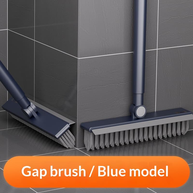 Three-in-One Floor Brush Toilet Brush Bathroom Gap Brush Long Handle Floor Brush Bathroom Cleaning Sewing Groove Floor Brush