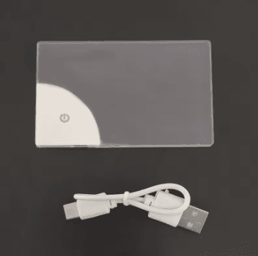 Unique Father's Day Boyfriend's Gift, DIY Business Card With LED Glow, Clear Acrylic Material, Battery Powered
