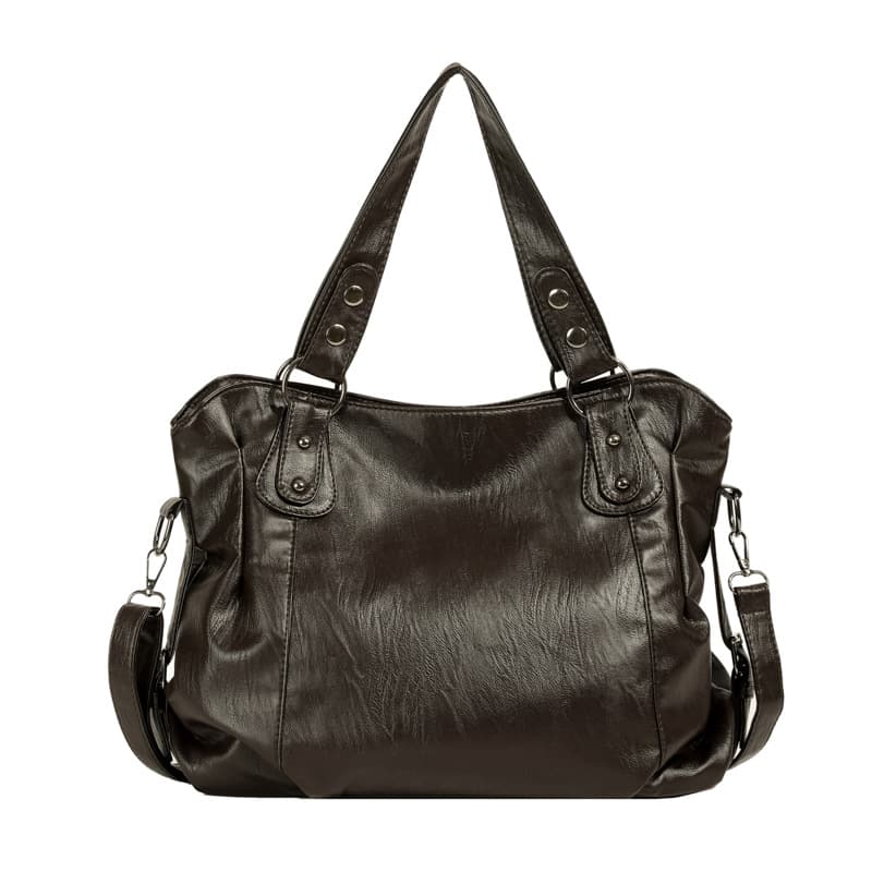 Cross-border Foreign Trade Tote Bag 2025 New Retro Handbag, Korean Version Large Capacity, Fashionable And Simple Single-shoulder Crossbody Bag