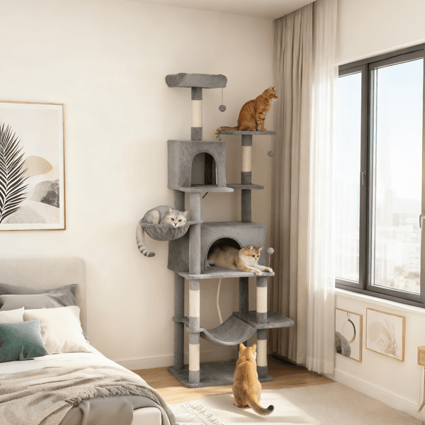 Multi-Level Cat Tower