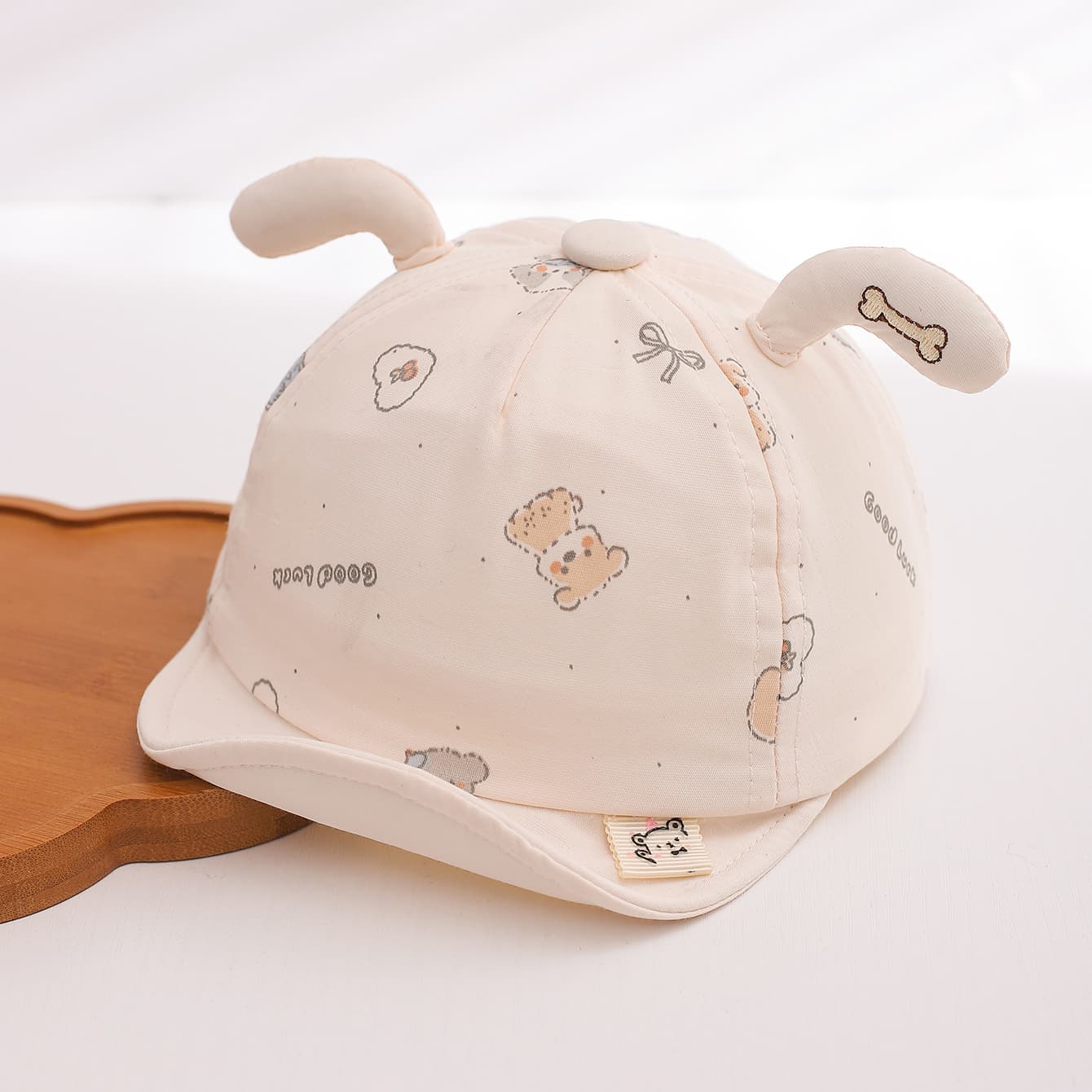 Summer Children's Model Breathable Dog Decoration Round-top Soft Brim Sun Protection Headgear With Refreshing Childlike Style Baseball Cap For Daily Use