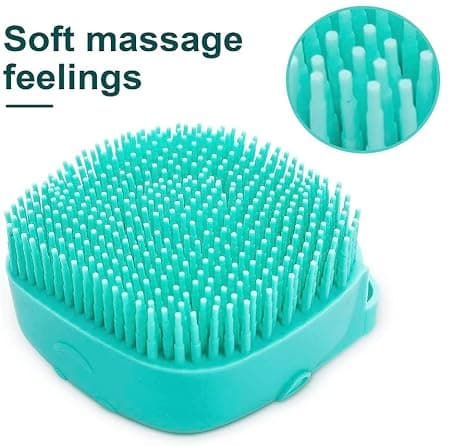 Soft Pet Bath And Massage Brush For Dogs, Puppies And Cats, Blue