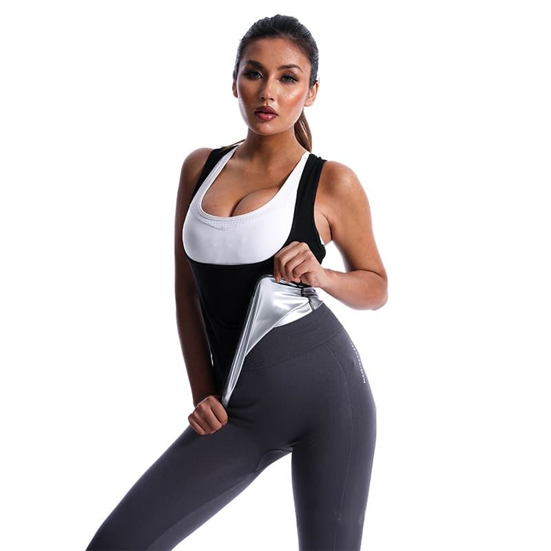 European And American Women's Sports Fitness Sweat Vest Sauna Sweat Wear Sweat Abdominal Body Shaping Clothes Waist Bracket Underwear