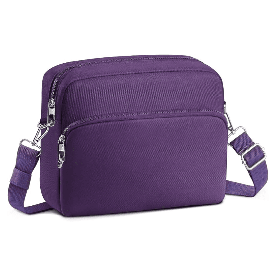 Anti-Theft Crossbody Travel Bag For Women Men, Lightweight Shoulder Bag Classic Design For Trip, Daily Use, Sport