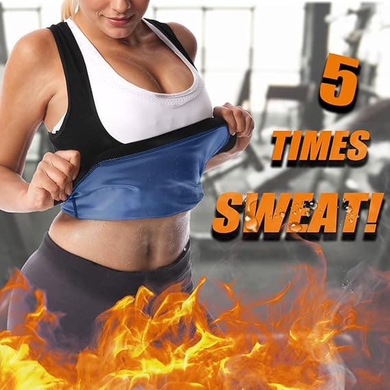 Sauna Vest For Women Sweat Waist Trainer Vest Sauna Suit Workout Tank Top For Working Out