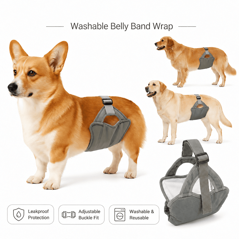 Male Dog Sanitary Pants Outdoor Dog Walking Anti Harassment Corgi Golden Retriever Large Medium Small Dogs Safety Pants