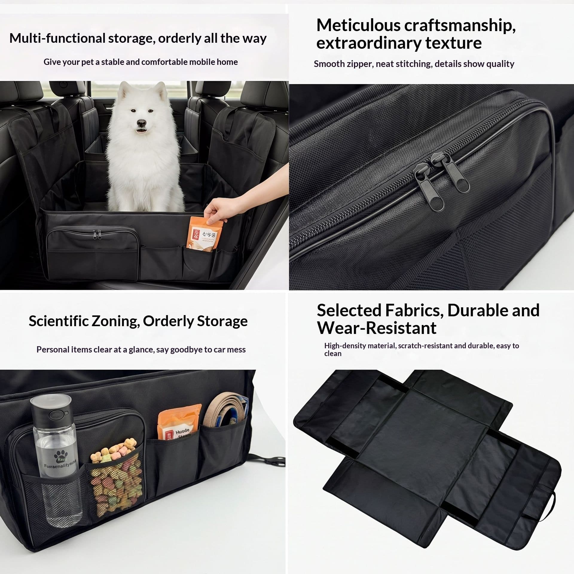 Pet Car Seat Cover Waterproof Multifunctional Car Pet Mat Dog Mat Comfortable Breathable Pet Supplies