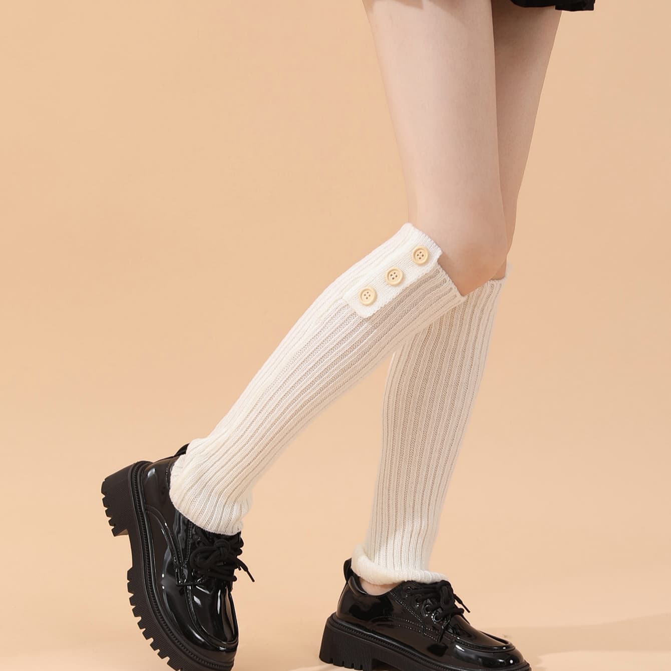 Women's Winter Thick Acrylic Anti-Bacterial Snow Boot Leg Warmers Slouch Socks Mid-Calf For Ballet Dancewear Party Daily
