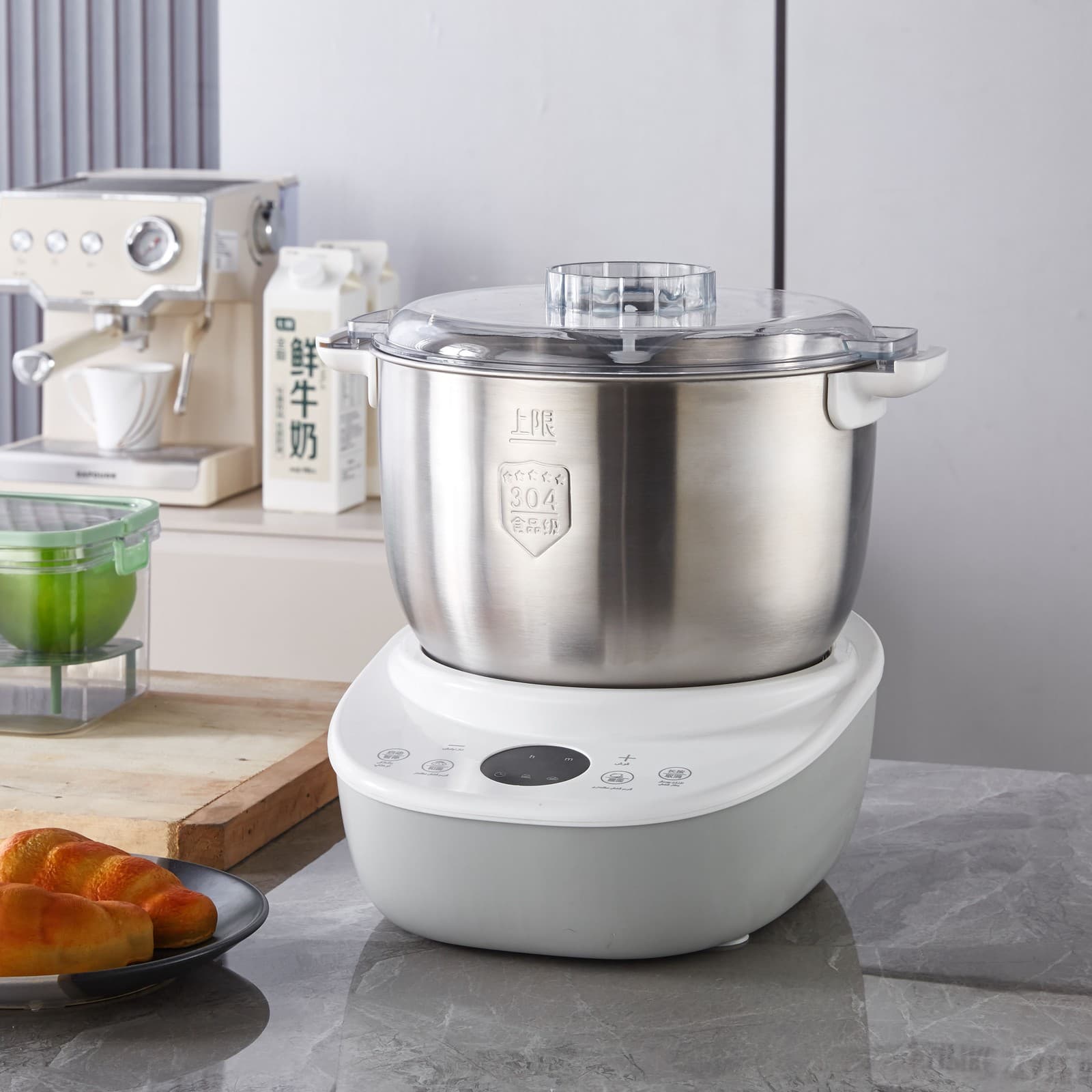 6L Food Processor Blender Kneading Stand Mixer Blender Dough Kneading Machine