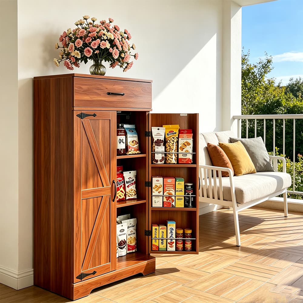 Kitchen Storage Farmhouse Storage Cabinet 47' Kitchen Pantry