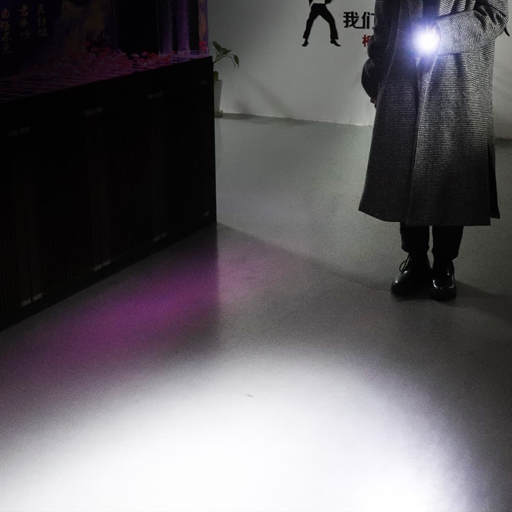 Mini Small Pocket LED Flashlight Torch Keychain Work Light Rechargeable Lamp