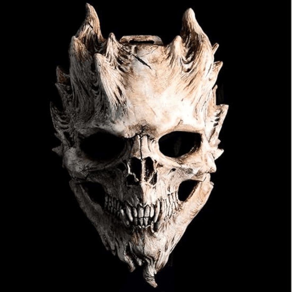 Full Head Skull Mask, Skeleton Mask ForMen & Women - Deluxe Latex Helmet Cosplay Party Props
