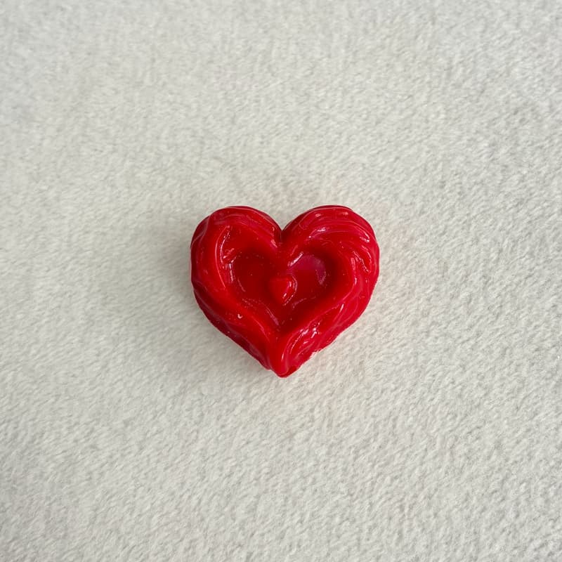 Solid Glossy Acrylic Heart Beads, Chunky Embossed Love Charms With Vertical Hole For DIY Jewelry Making, Bracelets, Necklaces & Keychains, Mixed Colors