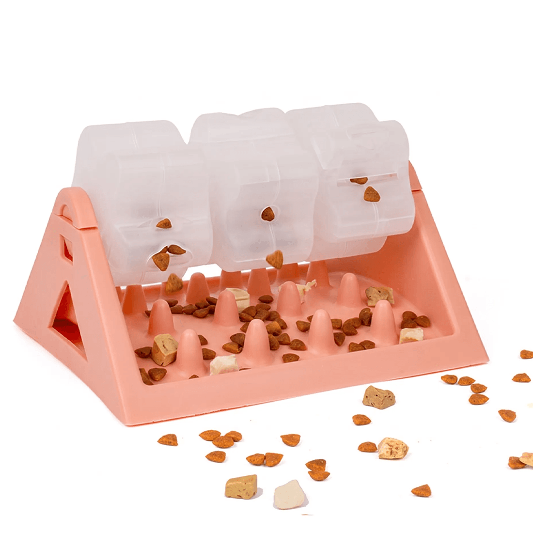 360 Degrees Rotating Puzzle Dog Bowl Slow Feeder Anti Bloat Gulp Interactive Feed Dish