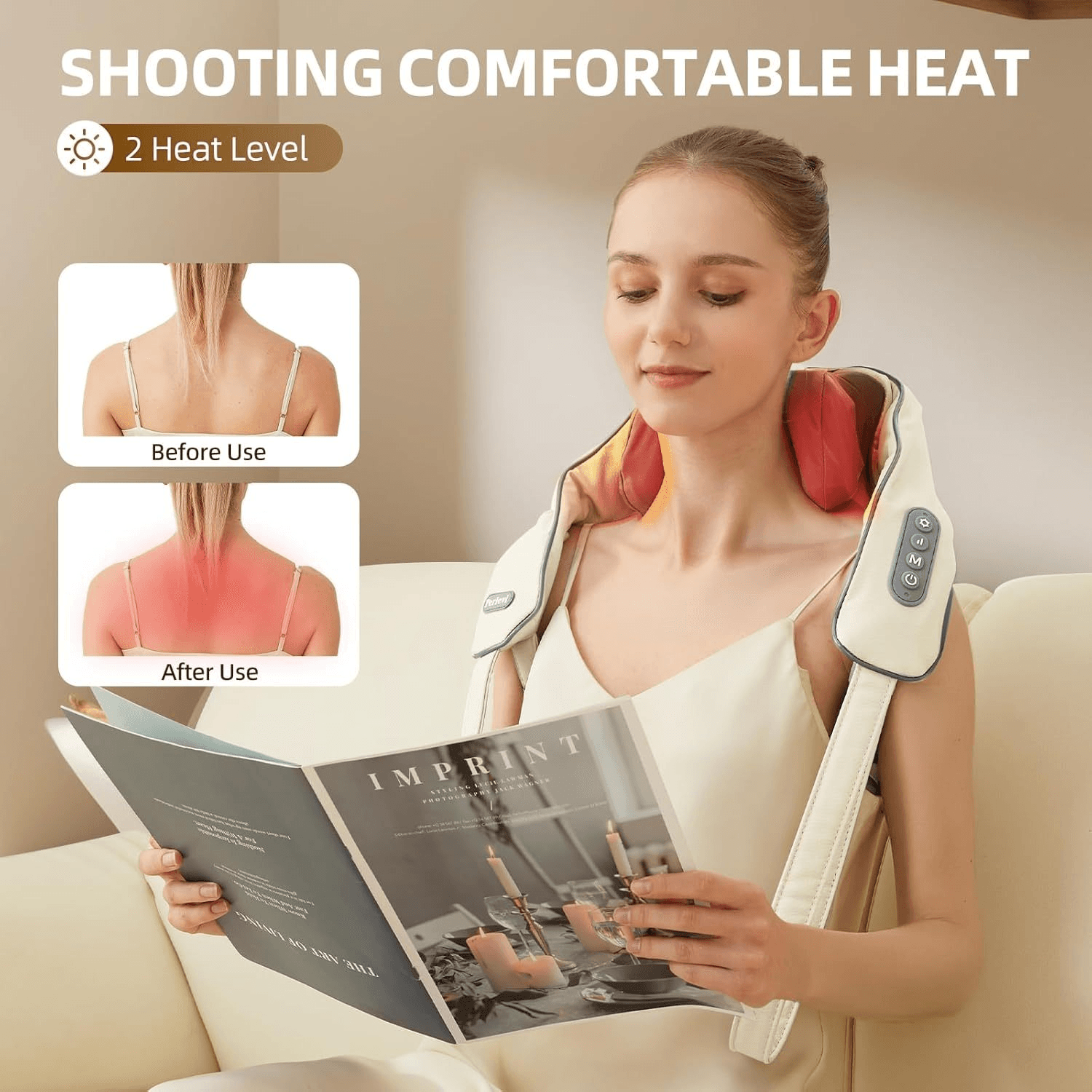 6-Way Kneading Neck Massager