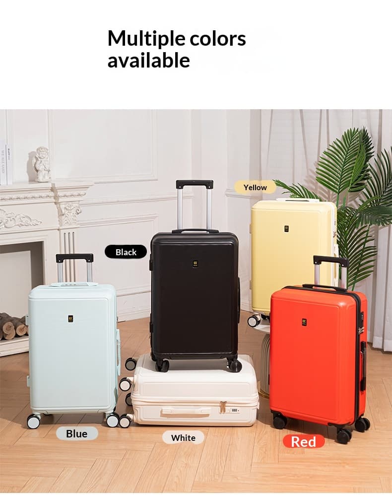 2026 New Luggage Trolley Case Student 20 Inch Lightweight Boarding Large Capacity Password Travel Leather Box Male - DY5209 Rock Dark