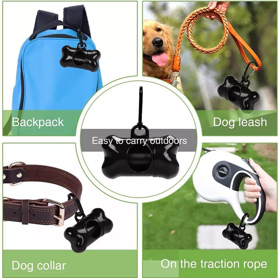 1100x Dog Poo Bags Biodegradable Pet Cat Dog Poop Waste Bags With Dispenser UK