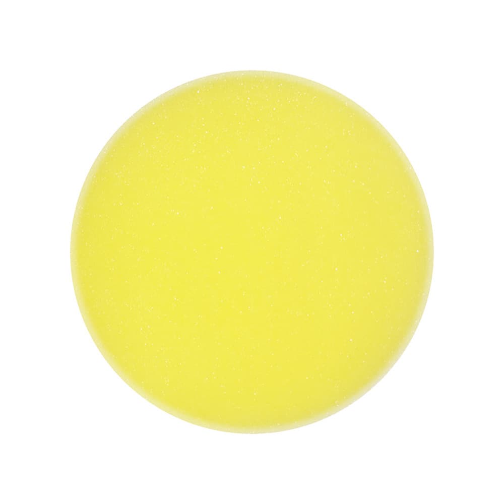 Yellow Circular Sponge   Piece, With A Diameter Of 7 Cm And A Height Of 2 Cm.