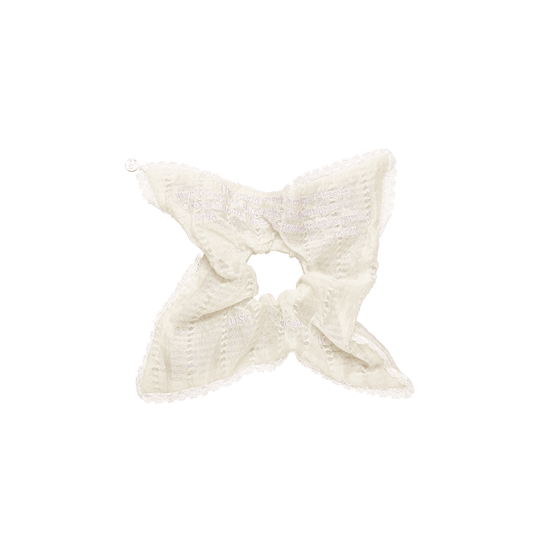 Bubble Headband Lace Four Corner Headband Original Versatile High-end Hair Accessory Square Large Intestine Headband