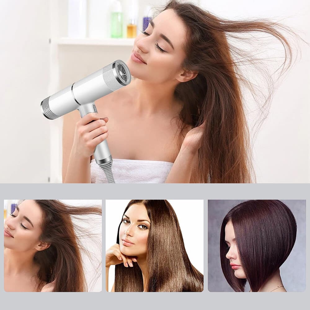 Pro Hair Dryer 2000W Fast Drying Ionic Hairdryer With Diffuser Hairdryer UK-Plug