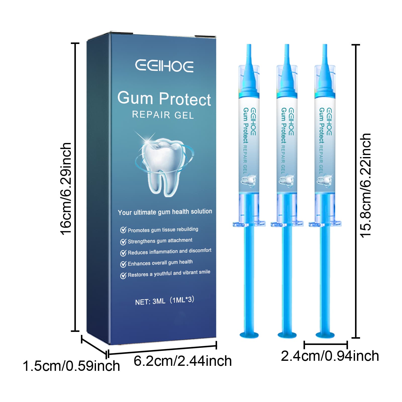 Tooth Soothing Gel 3 Pieces Per Pack