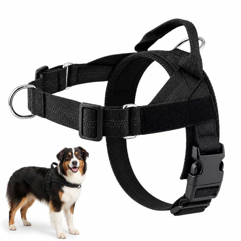 No-Pull Harness,No Pull Dog Harness With Soft Padded Handle Reflective Adjustable Breathable Mesh Pet Vest,Easy On-Off Soft Padded Harness,Easy For Training Walking For Dogs Of All Size