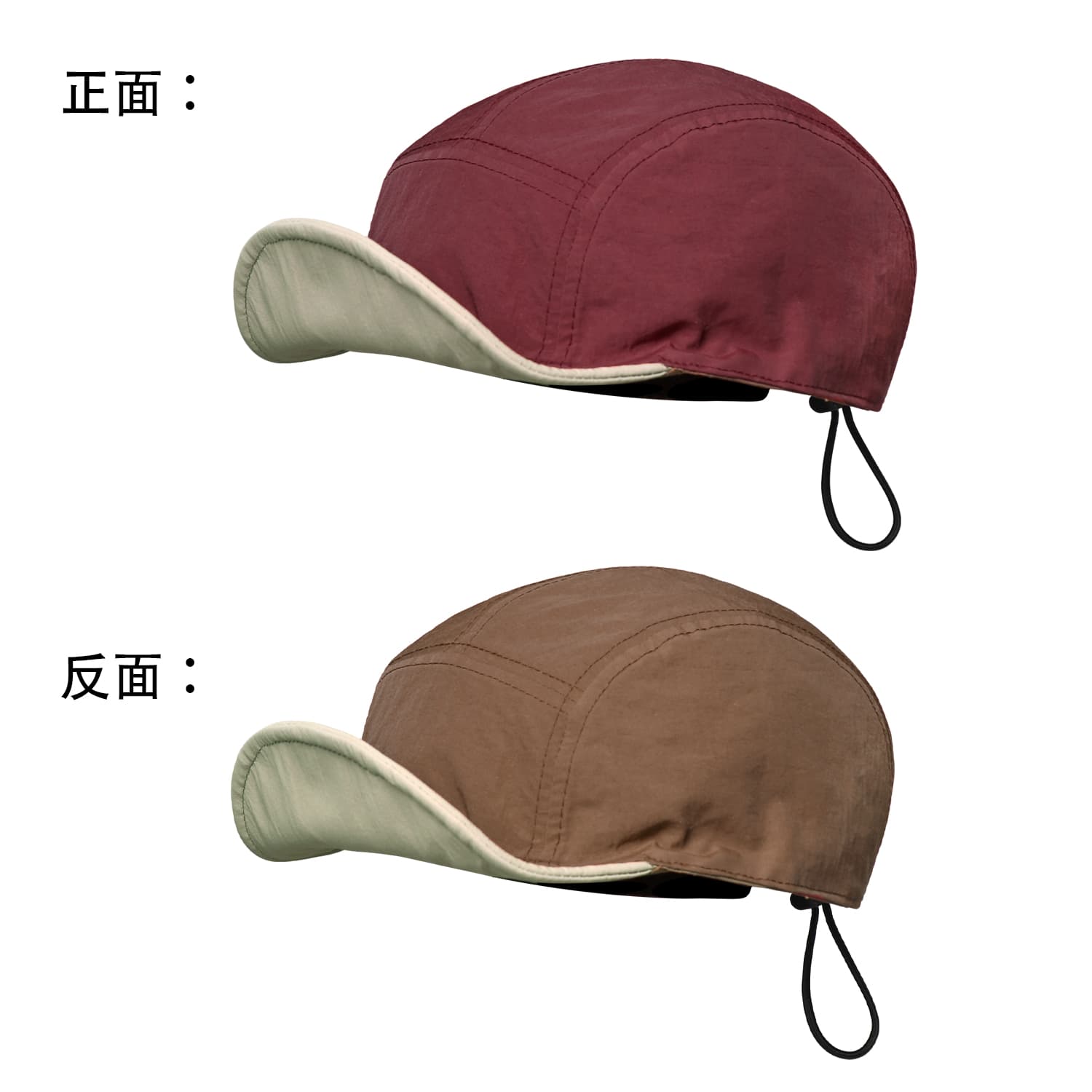 Summer Men's And Women's Identical Moisture-wicking Double-sided Reversible Stylish Casual Soft-brim Baseball Cap Suitable For Outdoor Outings