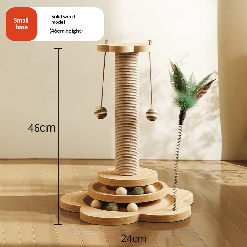Cat Scratching Board, Wear Resistant And Low Shedding, Rotating Sisal Scratcher Plate, Treat Dispensing Self Play Toy For Cats, Cat Teaser Wand, Pet Supplies