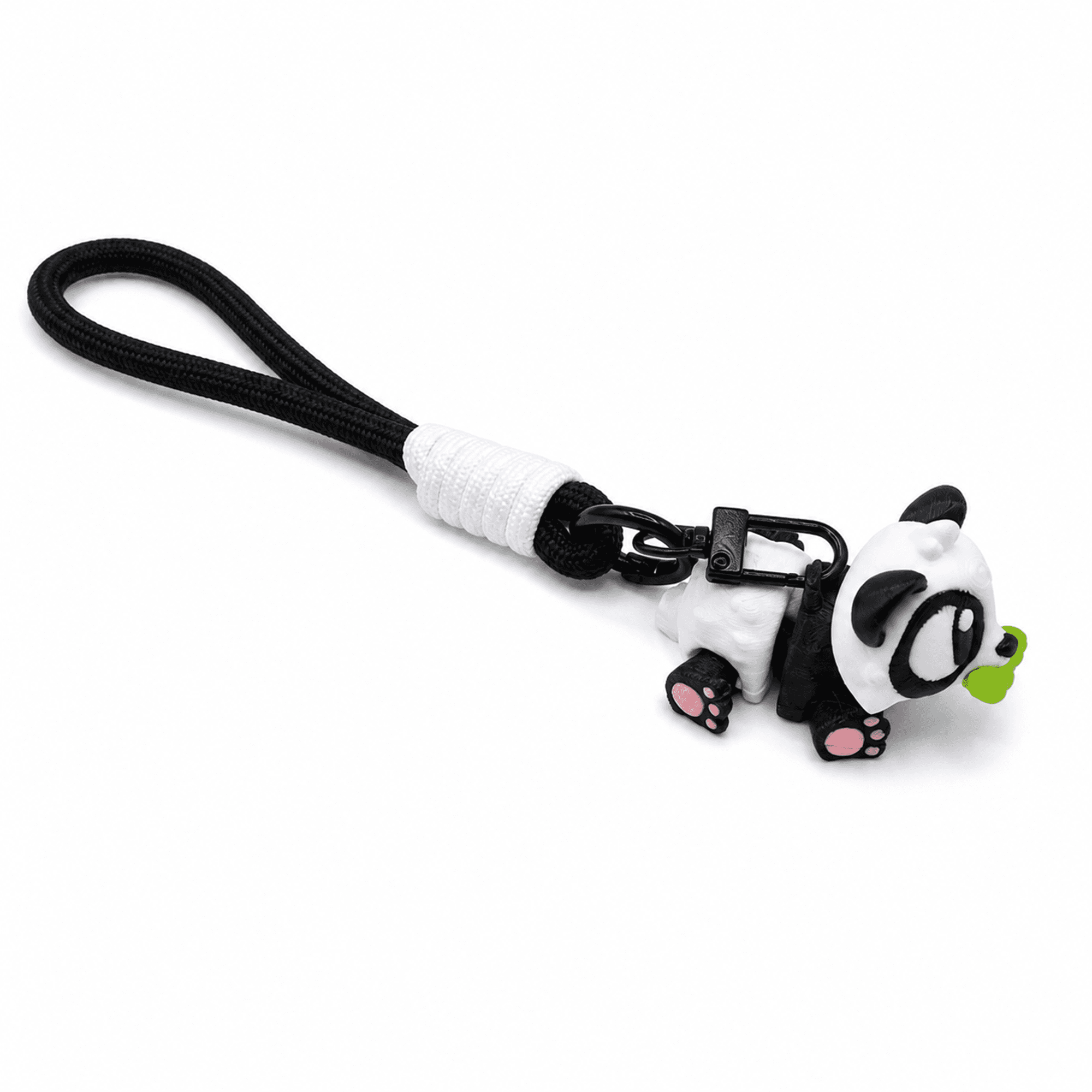 3D Printed Animal Keychain, Articulated Panda Raccoon Koala Bag Charm With Wrist Strap, Cute Portable Backpack Pendant Gift