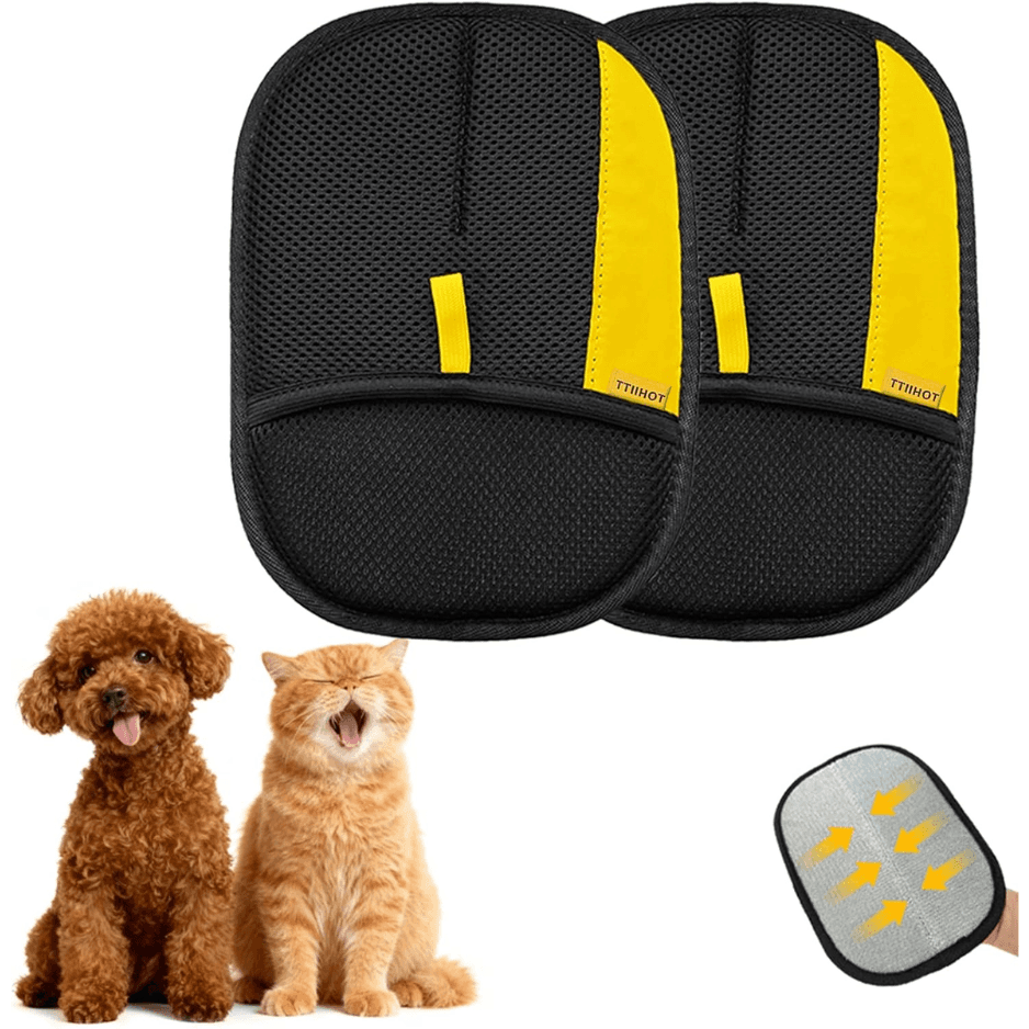Pet Hair Removal Gloves For Cat Dog Hair, 2 Pack Electrostatic Reusable