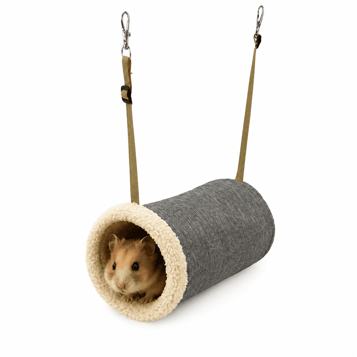 Comfortable Tunnel Pet Hammock Hanging Hamster Bed Warm Guinea Pig Hiding Place With Adjustable Strap