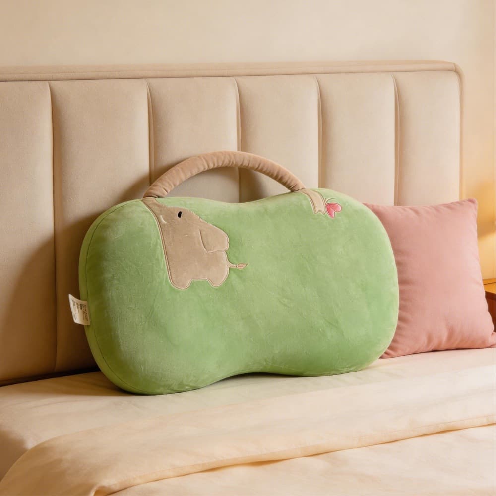 Cute Cartoon Animal Cat Belly Memory Foam Pillow , Portable Hand Held Ergonomic Sleep Pillow For Home Dorm Office Nap