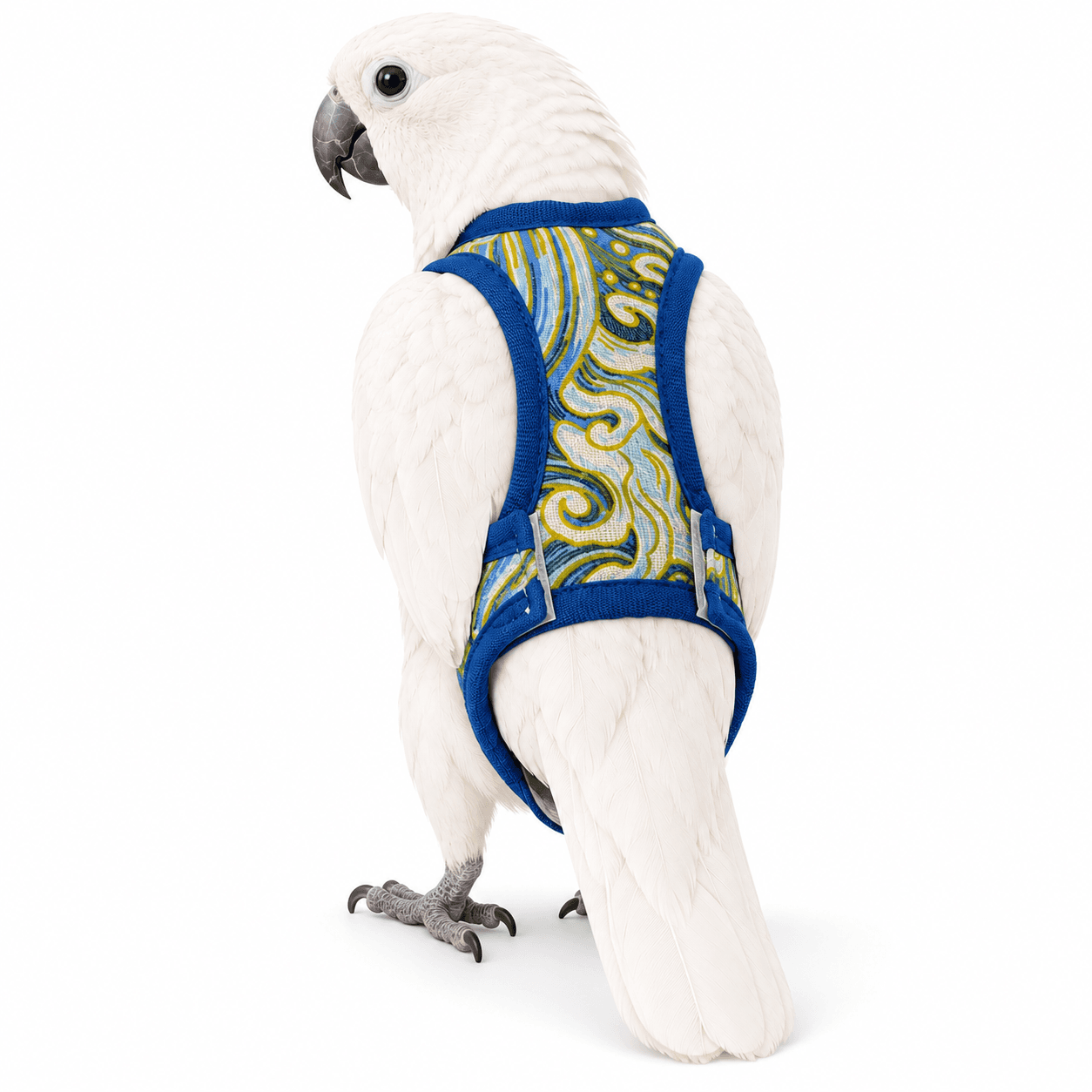 Reusable Bird Diaper Leak Resistant Pouch Parrot Harness Washable Flight Suit Breathable Feather Friendly Fabric Adjustable Hook And Loop For Cockatoo Parakeet Cockatiel