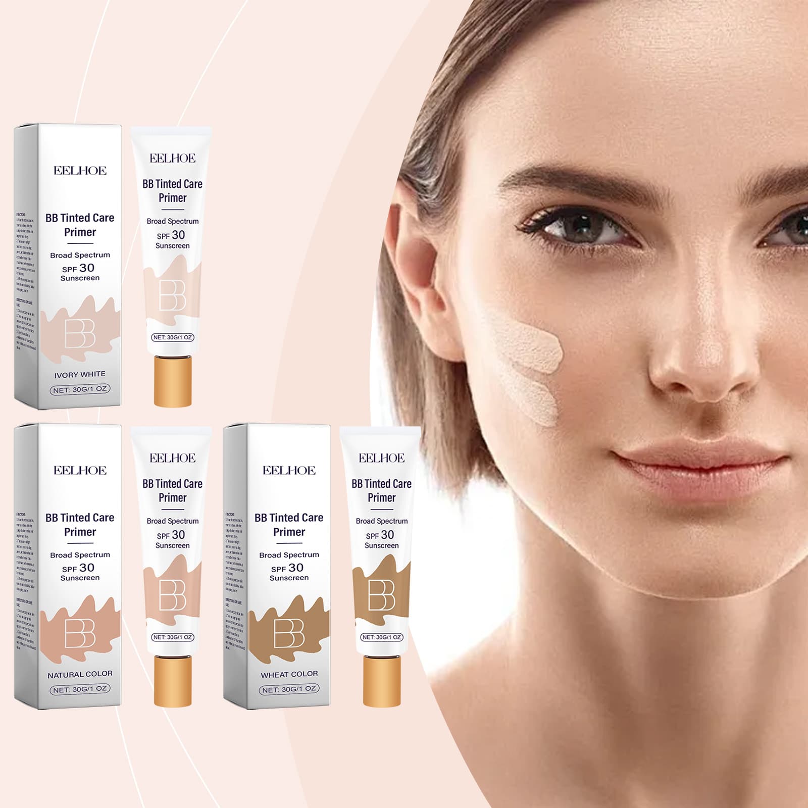 Sunscreen BB Cream  Ivory White 30g-box
