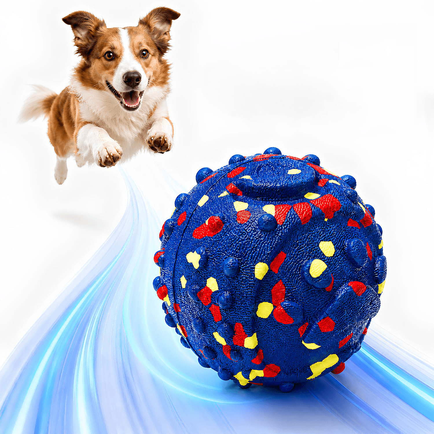 Smart Interactive Dog Toys For Large Dogs, 3.1 Inch Auto Lightweight Moving Dog Toy, Chew-Resistant E-TPU Interactive Dog Ball, IP54 Waterproof, USB-C Rechargeable, Indoor & Outdoor