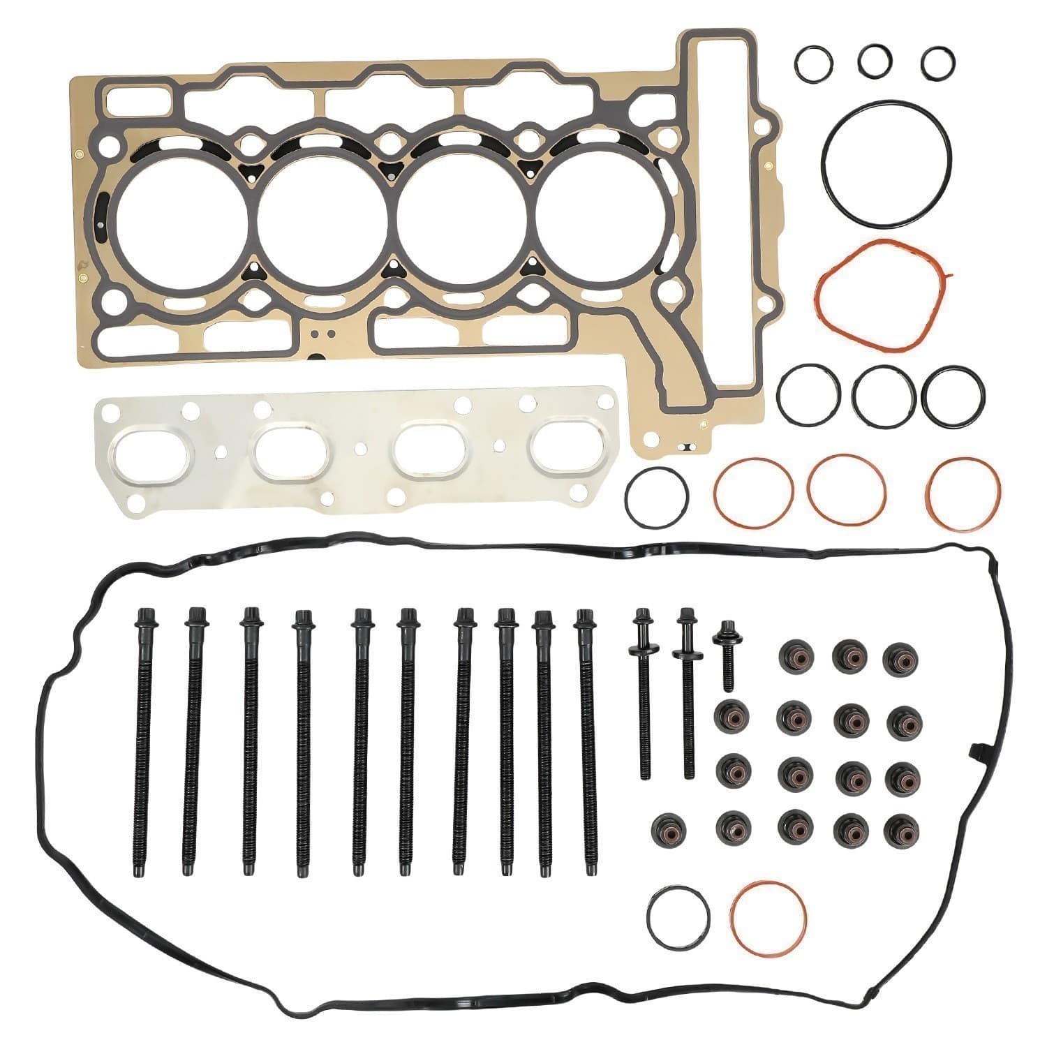 HEAD GASKET SET HEAD BOLT FIT PEUGEOT 208 308MINI ONE COOPER R56 1.4 1.6 VTI