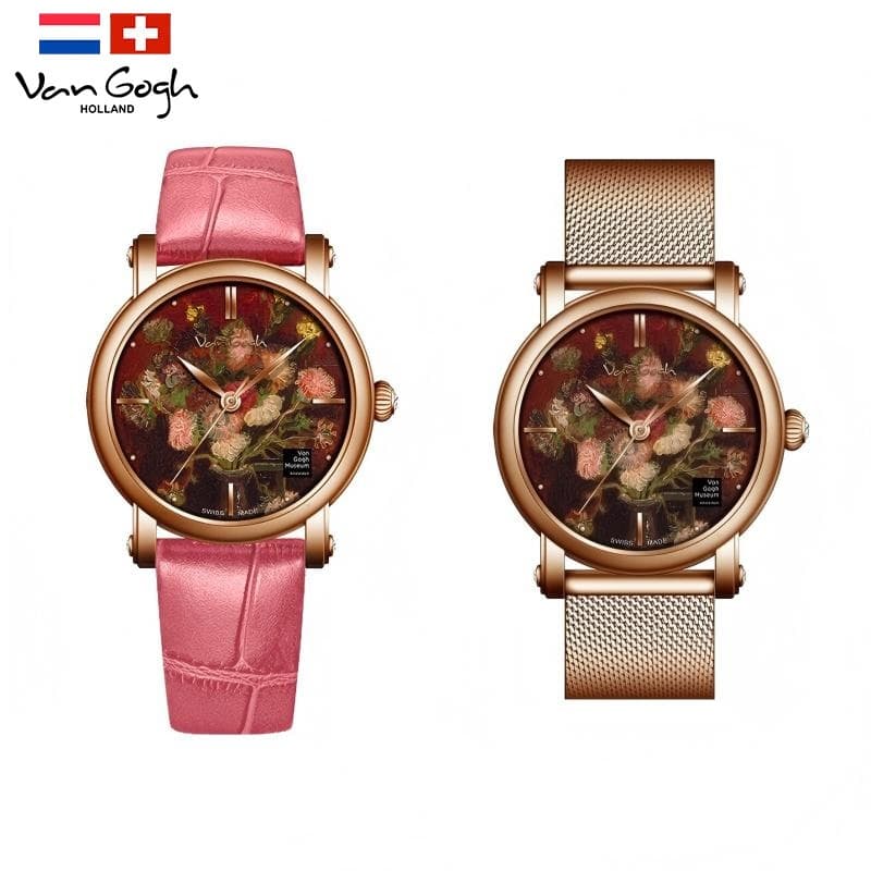Van Gogh Aster And Oleander Series Quartz Wrist  Women's Watch